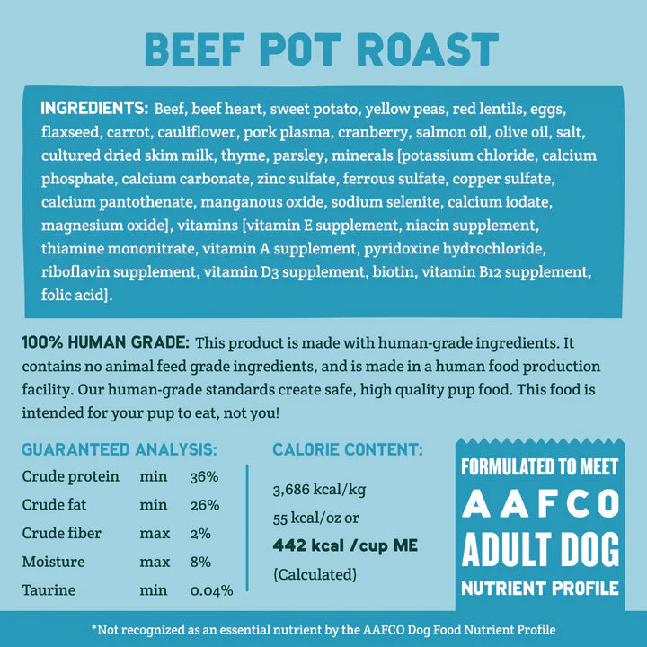 A Pup Above Beef Pot Roast Whole Food Cubies - Image 6