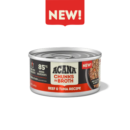ACANA Chunks in Broth Beef & Tuna Recipe Wet Cat Food