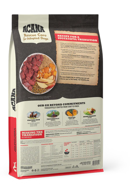 ACANA Rescue Care for Adopted Dogs Red Meat, Liver & Whole Oats Recipe Dry Dog Food - Image 2