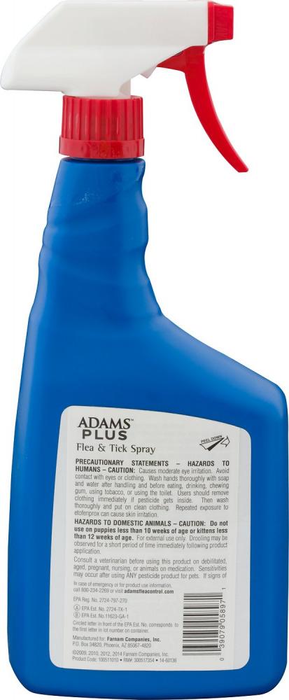 Adams Plus Spot On Flea & Tick Spray for Cats & Dogs - Image 3