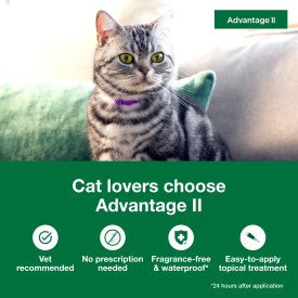 Advantage II Small Cat Vet-Recommended Flea Treatment & Prevention - Image 6