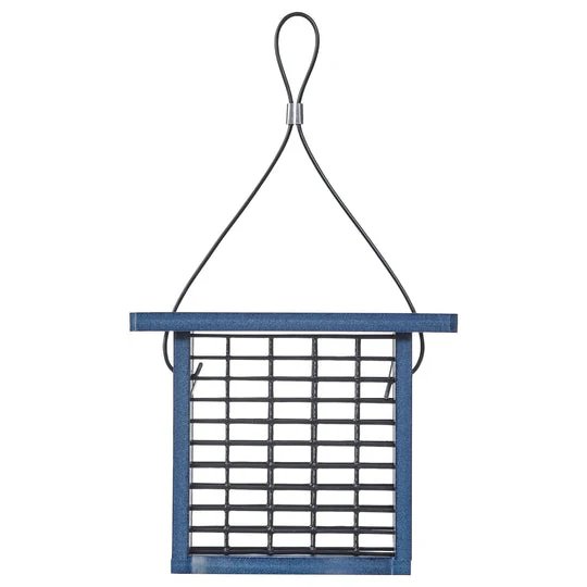 Birds Choice Recycled Plastic Suet Feeder in Blue - Image 3