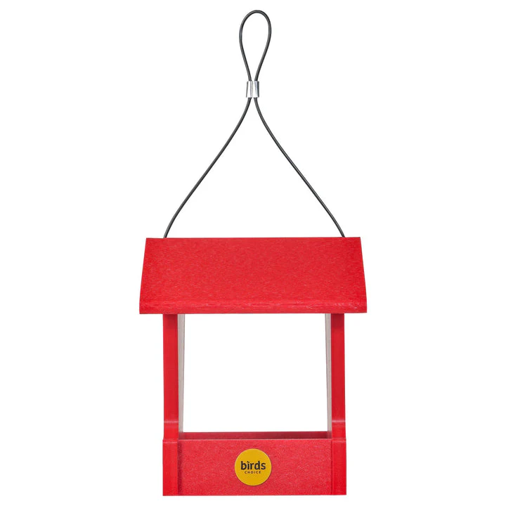 Birds Choice Small Hopper Feeder in Red Recycled Plastic - Image 4