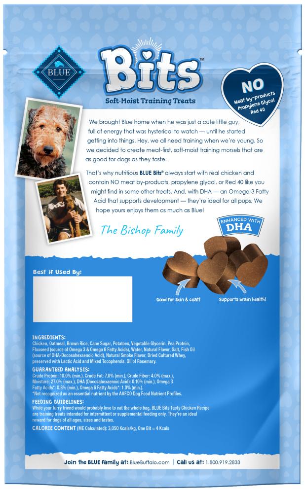 Blue Buffalo Bits Tasty Chicken Natural Soft-Moist Training Treats - Image 5
