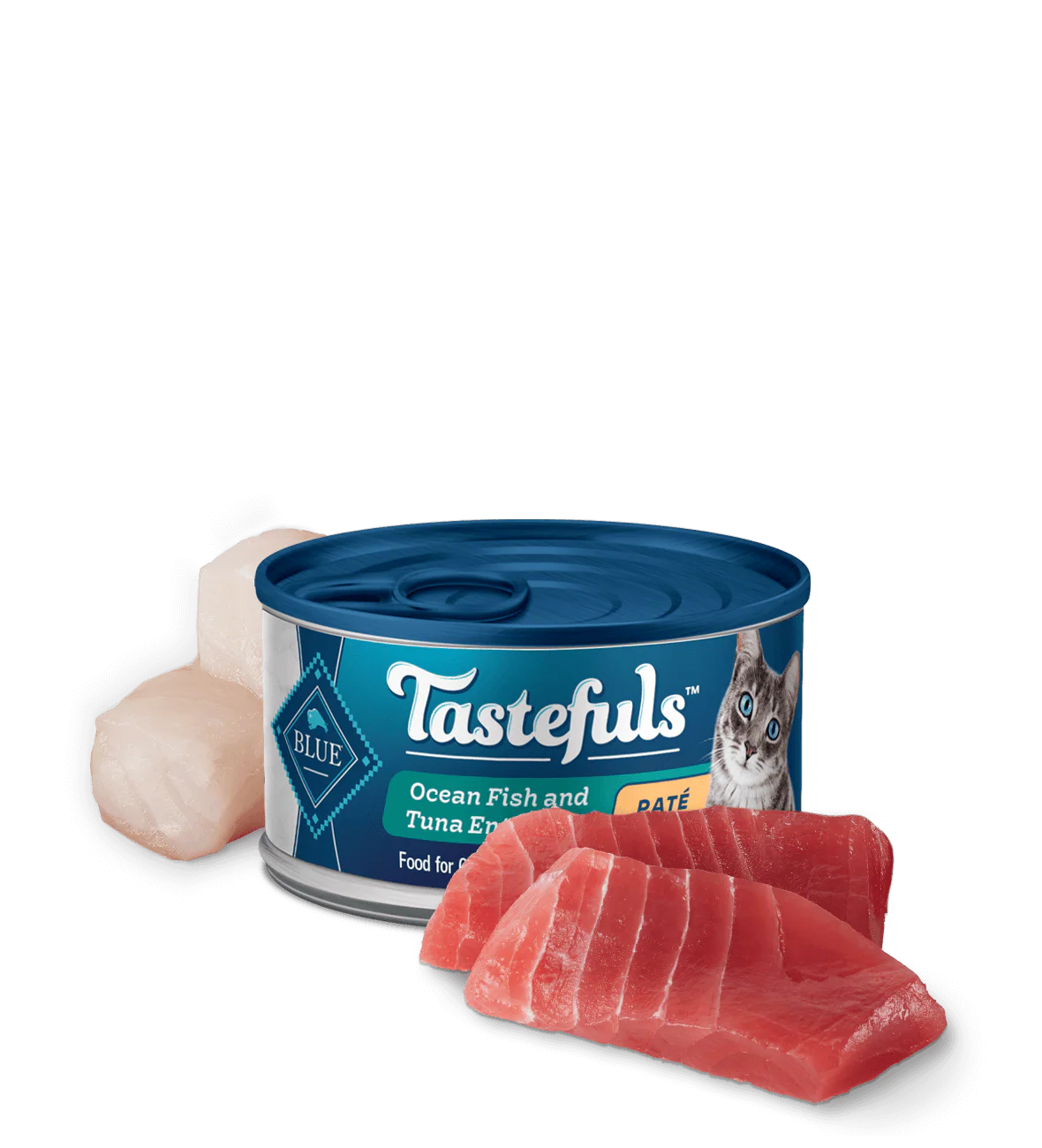 Blue Buffalo BLUE Tastefuls Ocean Fish and Tuna Paté Wet Cat Food
