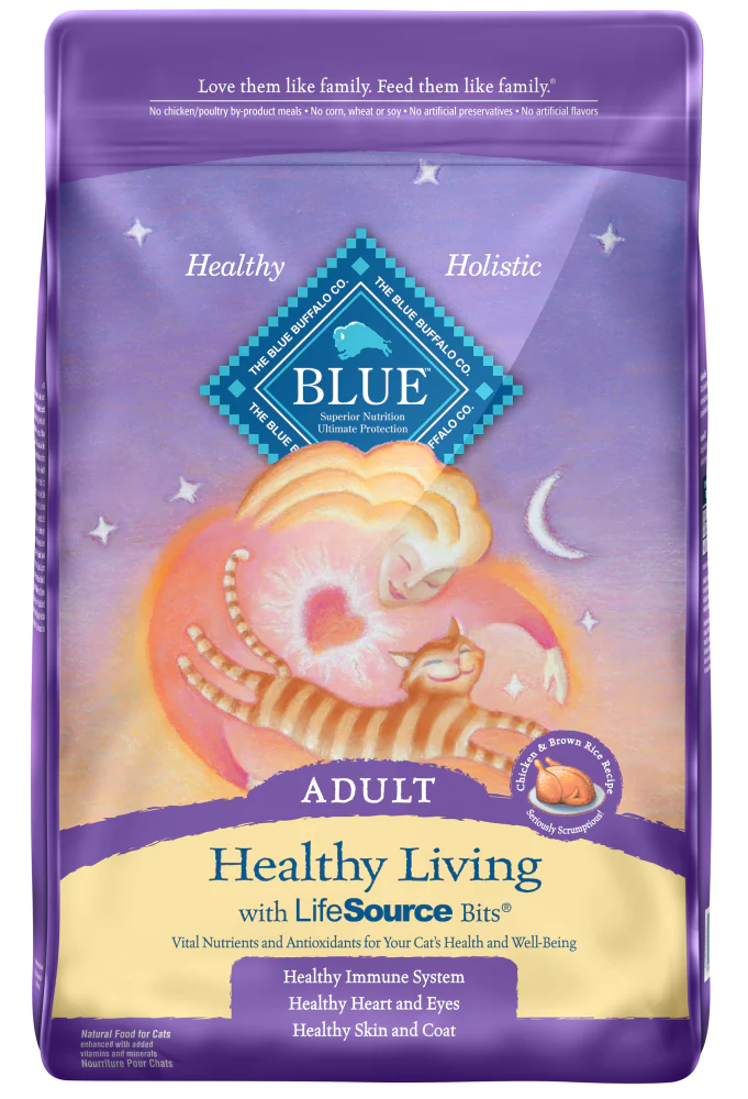 Blue Buffalo Healthy Living Adult Chicken and Brown Rice Recipe Dry Cat Food