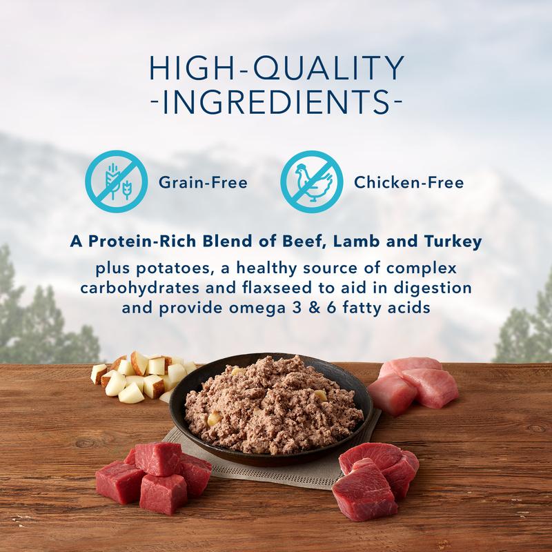 Blue Buffalo Wilderness Rocky Mountain Recipe Red Meat Dinner Adult Canned Dog Food - Image 4
