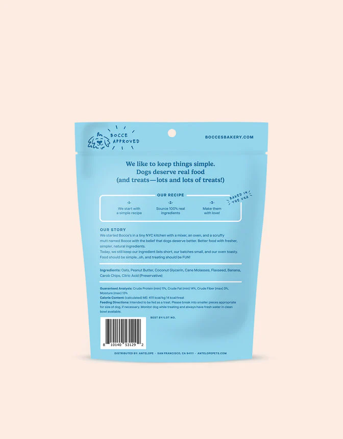 Bocce's Bakery Nutty Nana Blast Shake Soft & Chewy Dog Treats - Image 2