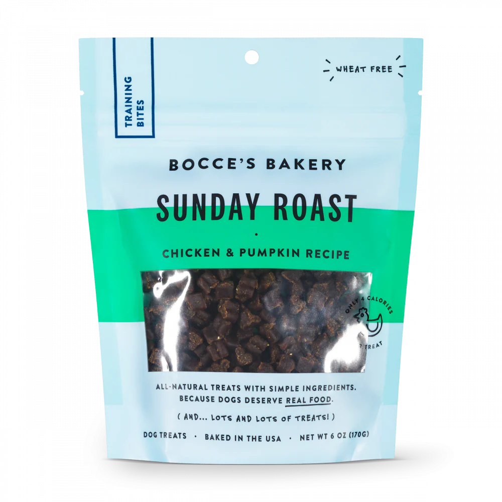 Bocce's Bakery Every Day Sunday Roast Training Bites Dog Treats