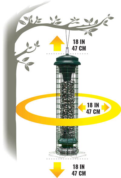 Brome Squirrel Solution® 150 Tube Bird Feeder - Image 4