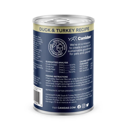 Canidae PURE Grain Free Limited Ingredient Duck and Turkey Wet Dog Food - Image 2