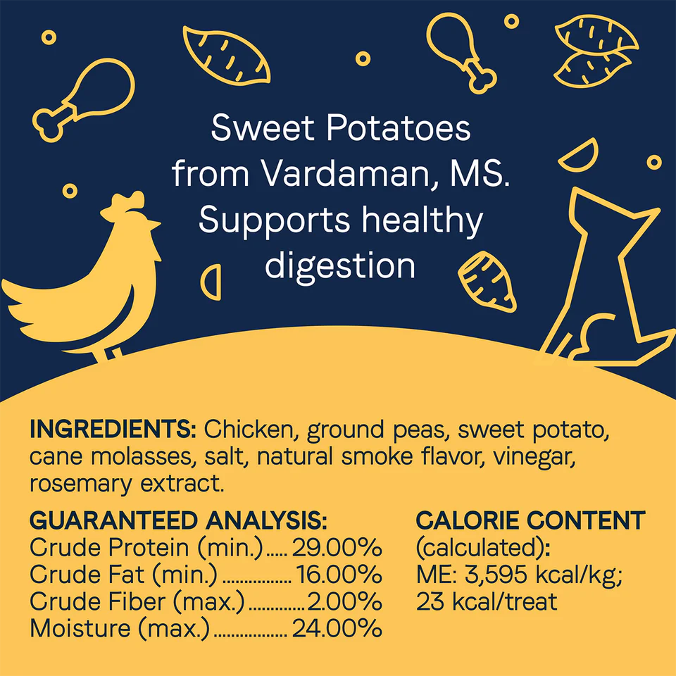 Canidae Pure Grain Free Dog Jerky Treats - Chicken Recipe with Sweet Potato - Image 3
