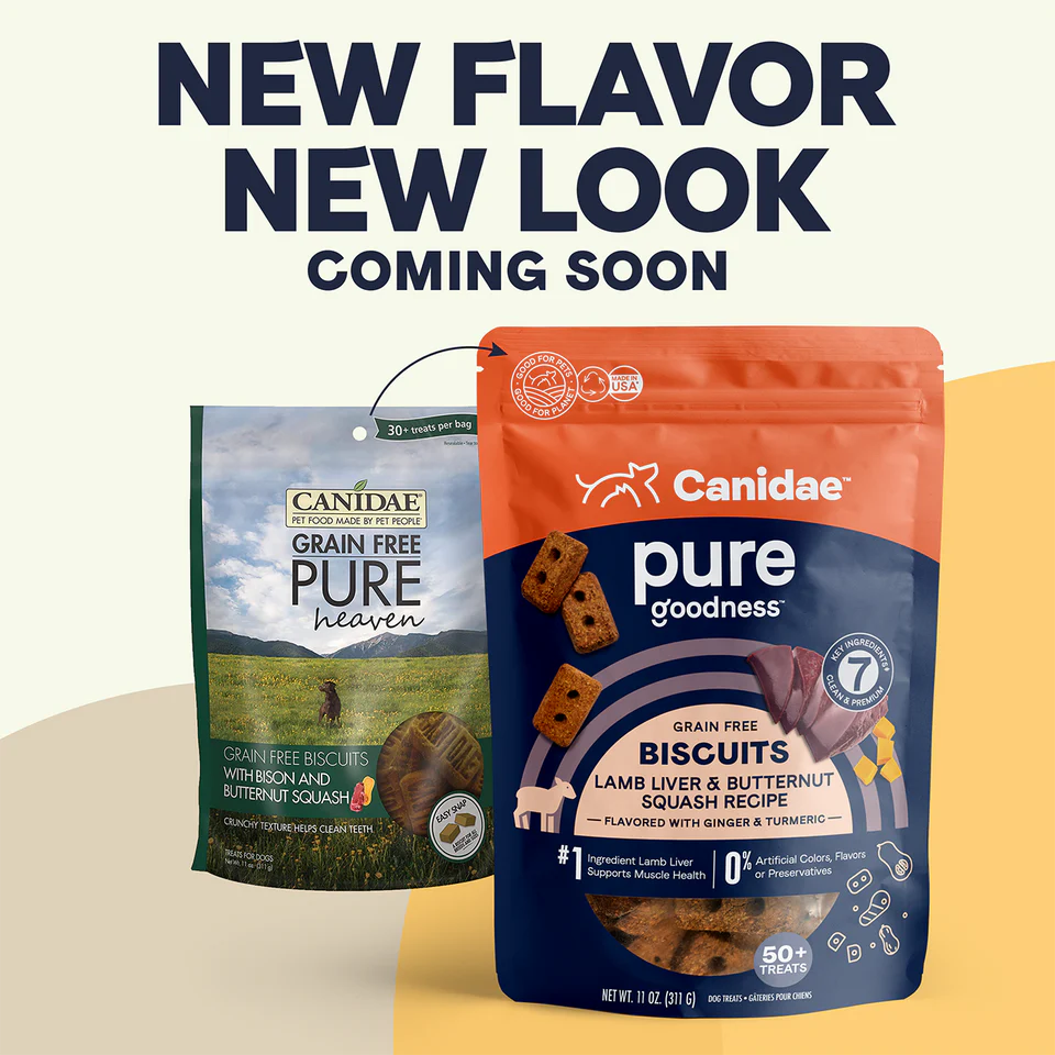 Canidae Pure Grain Free Dog Treat Biscuits - Lamb Liver & Butternut Squash - Image 3