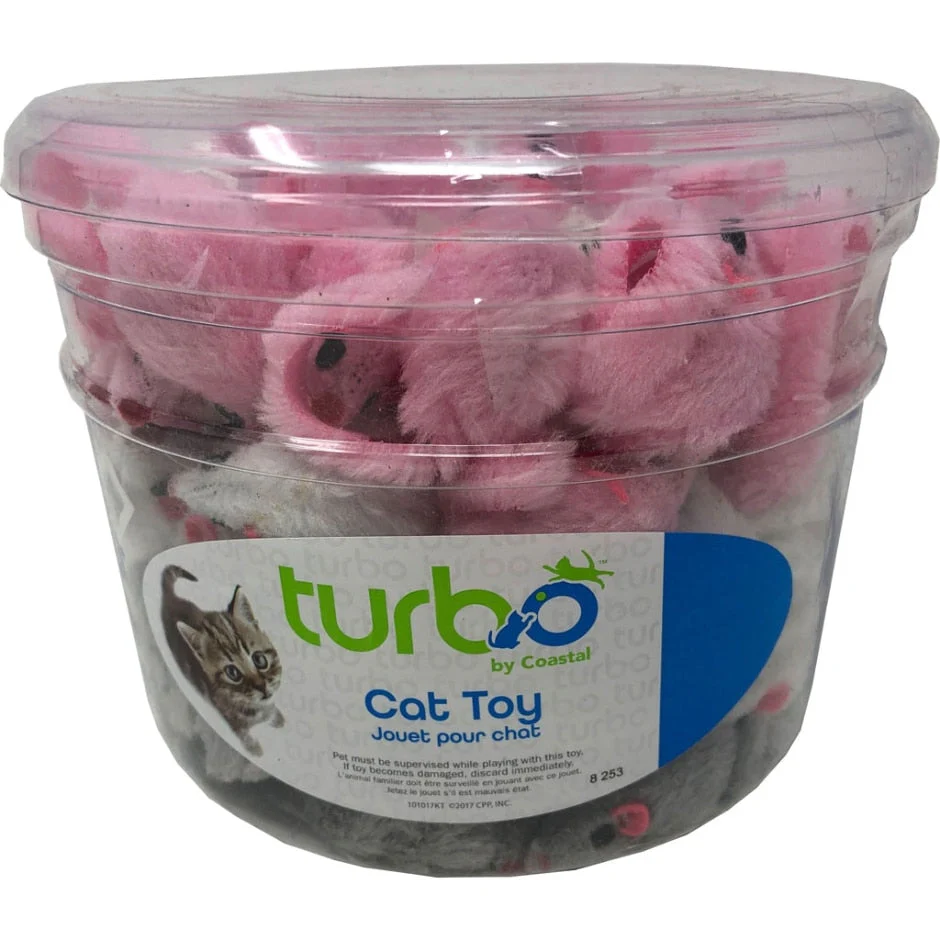 Coastal Pet Turbo Furry Mice Bulk Cat Toy
