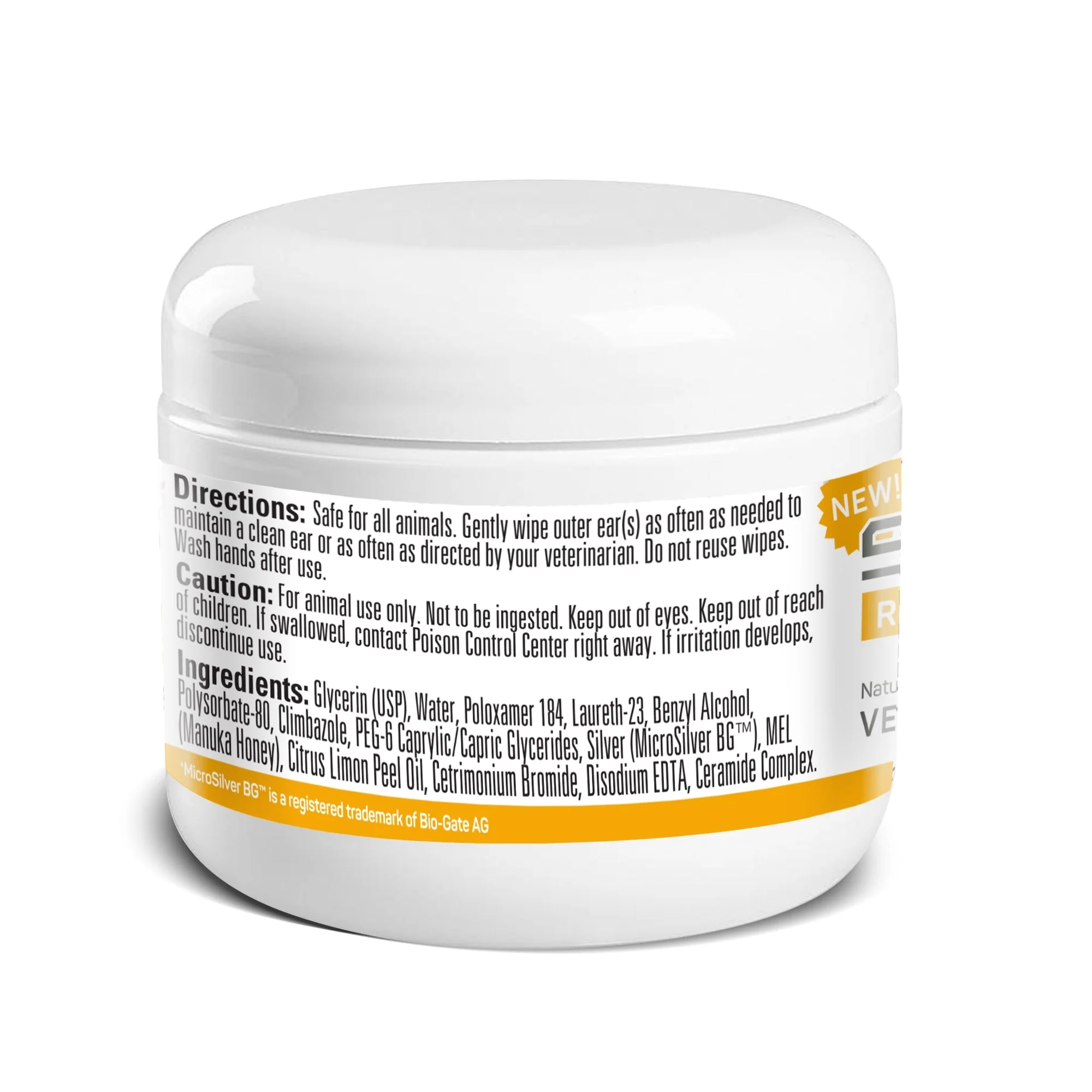 Absorbine Silver Honey® Rapid Ear Care Vet Strength Pet Wipes - Image 3
