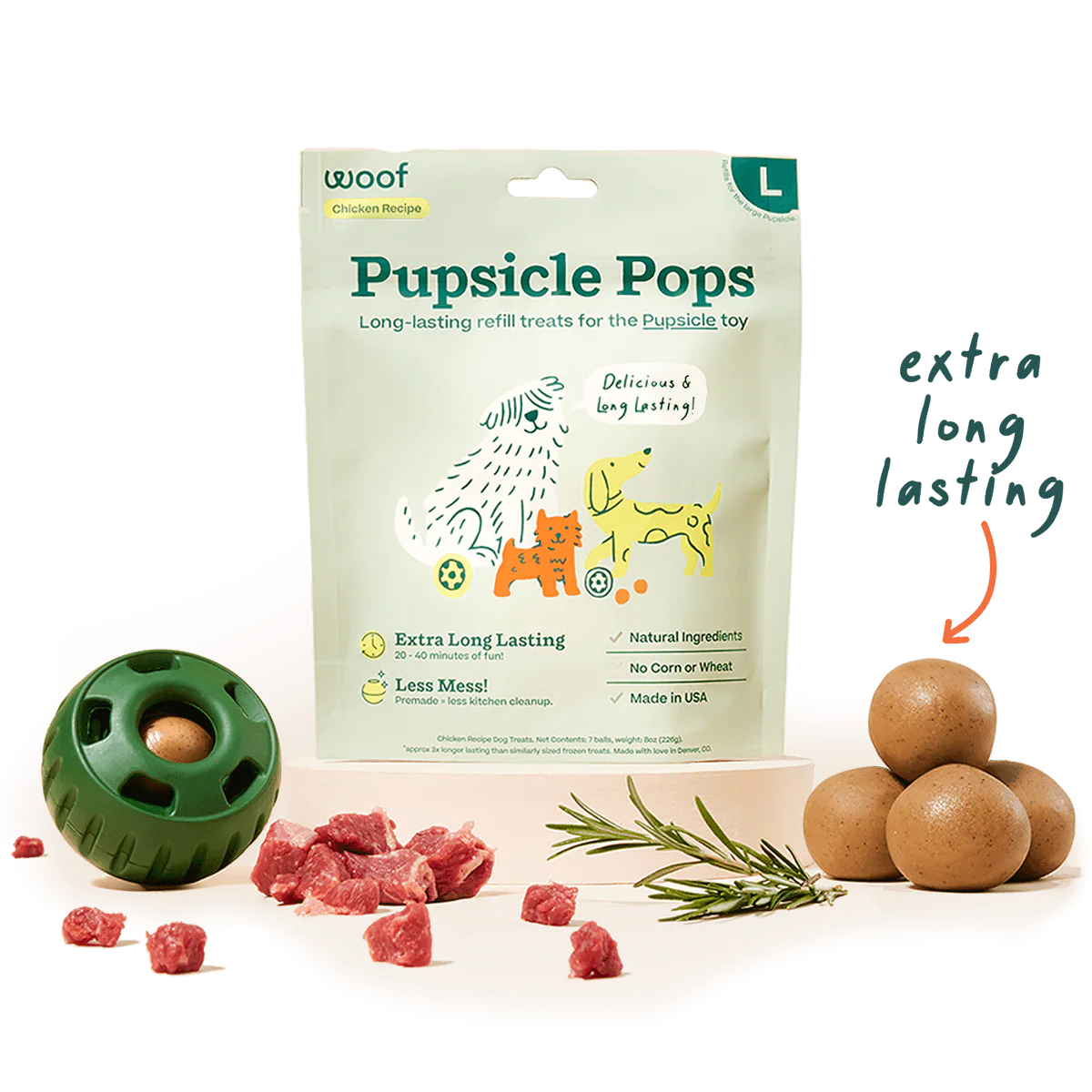 Woof Pupsicle Pops Dog Treats