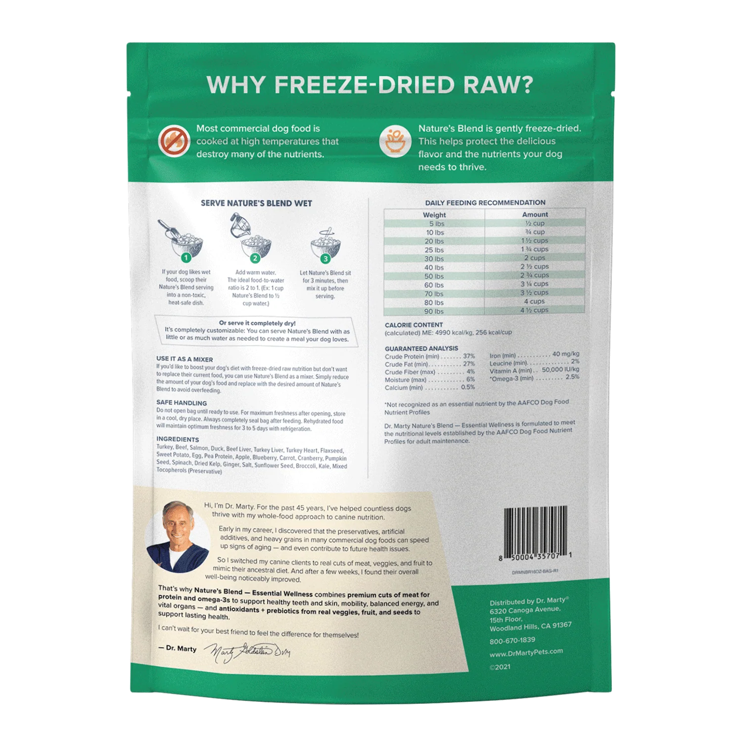 Dr. Marty Nature’s Blend Essential Wellness Premium Freeze-Dried Raw Dog Food - Image 3