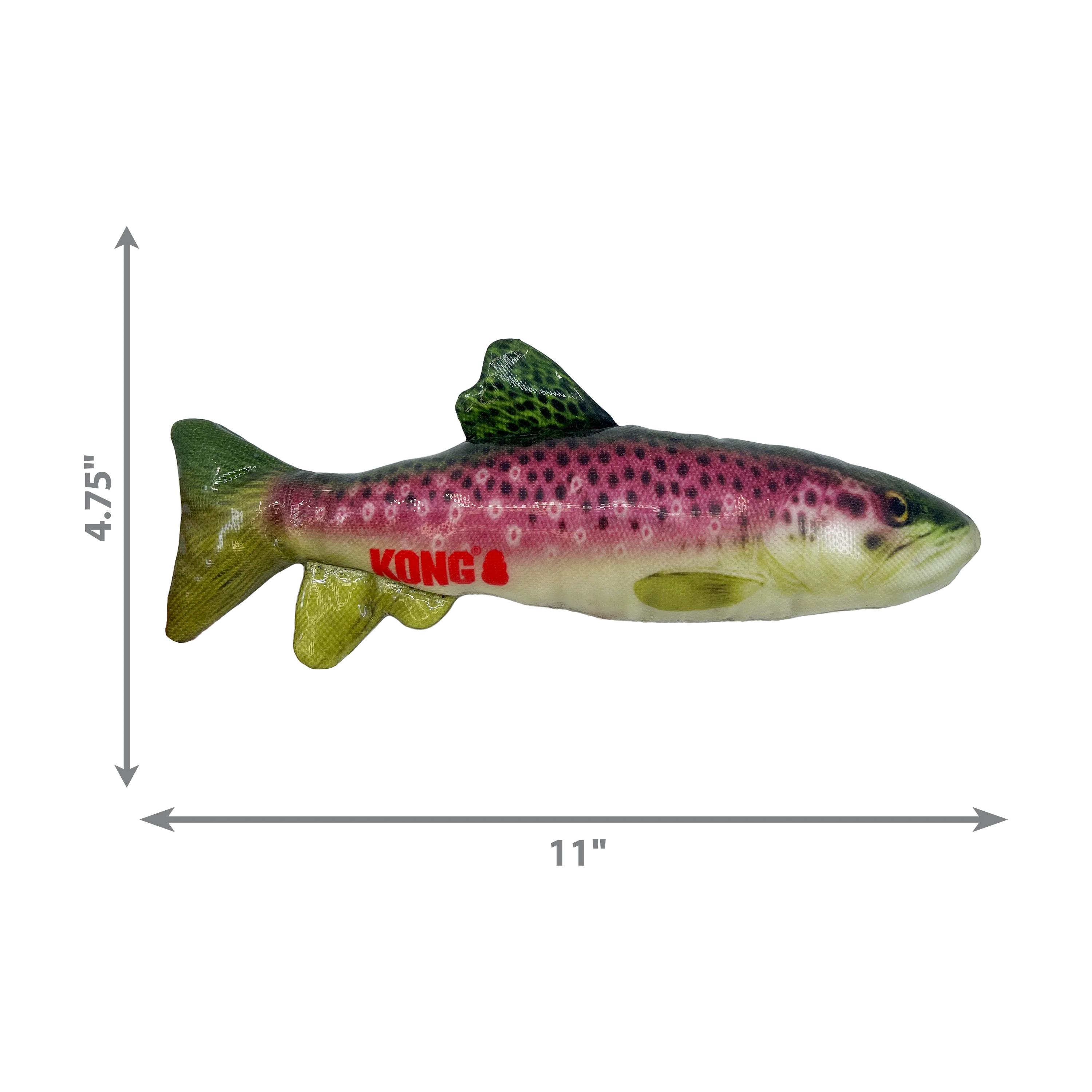 KONG Wild Shieldz Trout Dog Toy - Image 4