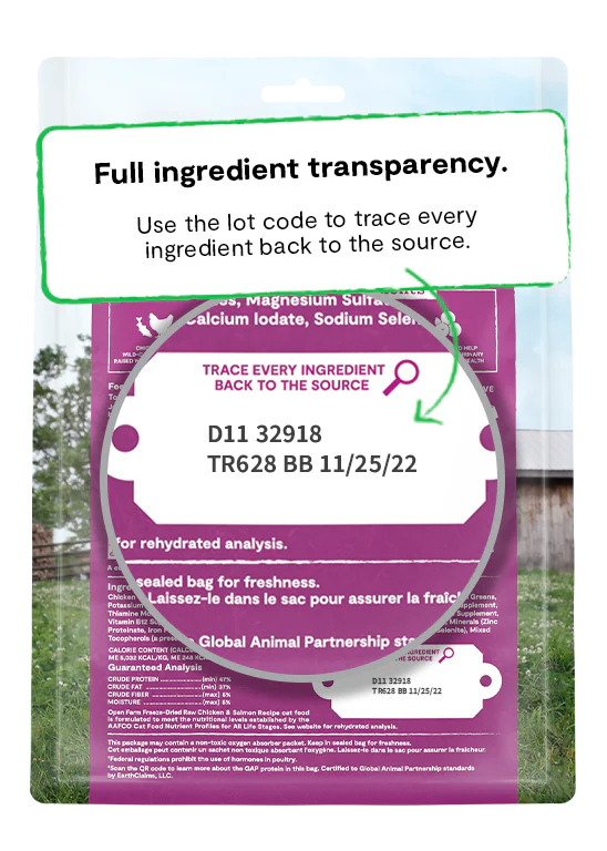 Open Farm Chicken & Salmon Freeze Dried Raw Cat Food - Image 3