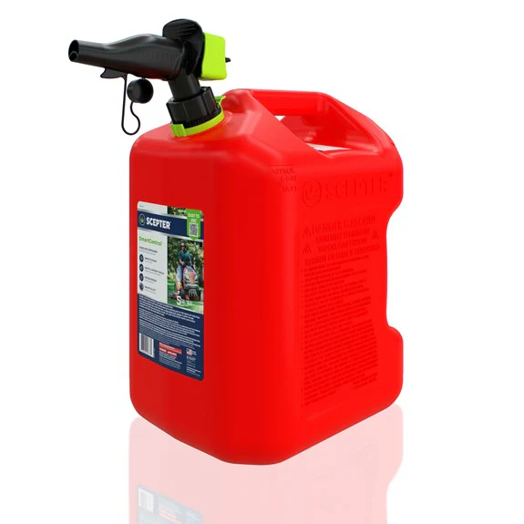 Scepter 5 Gallon Smartcontrol Gasoline Can With Rear Handle, Red - Image 2