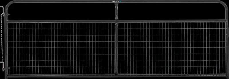 Tarter Watchman Wire Mesh Gate 2" x 4 in. x 10 ft. Black