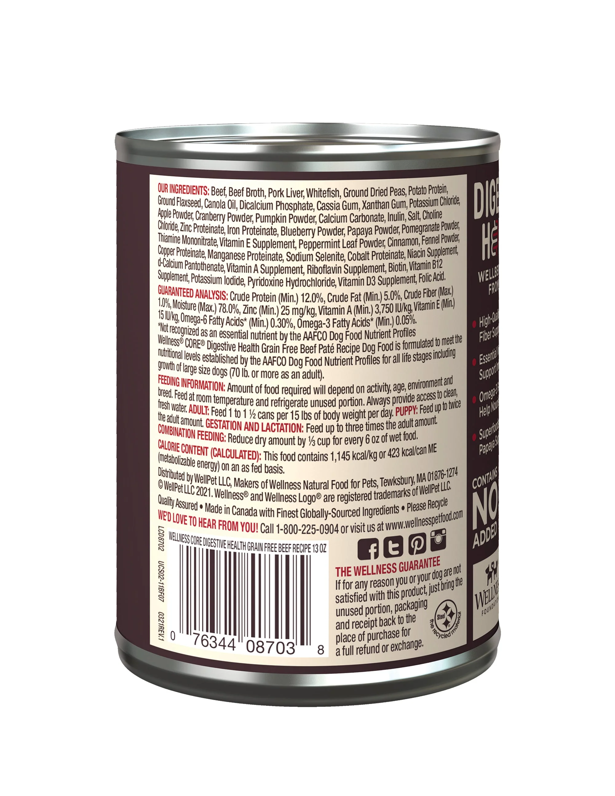 Wellness CORE Digestive Health Grain-Free Beef Recipe Dog Food - Image 2