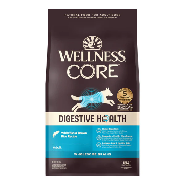 Wellness CORE Digestive Health Whitefish & Brown Rice Dry Dog Food - Image 3