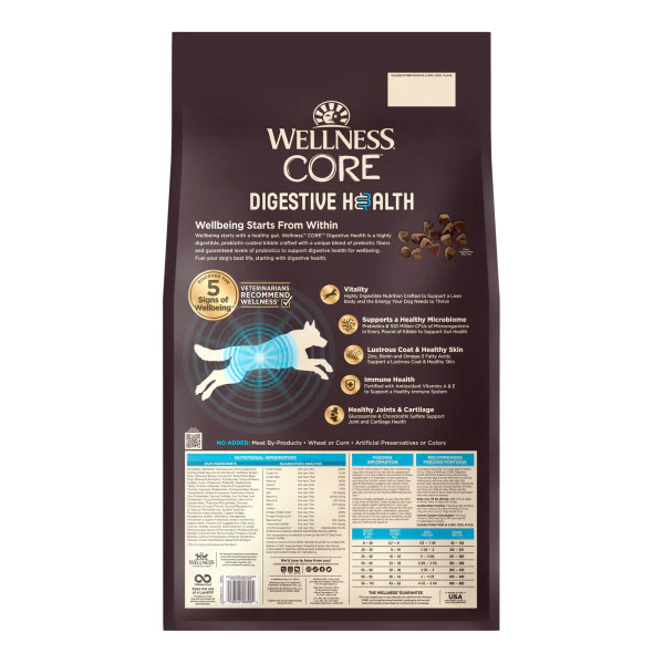 Wellness CORE Digestive Health Whitefish & Brown Rice Dry Dog Food - Image 4