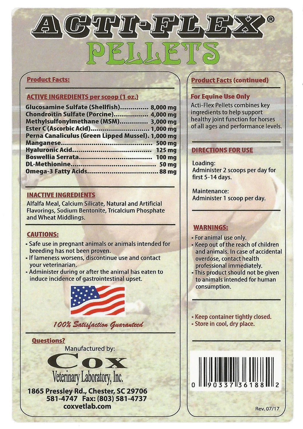 Cox Veterinary Laboratory Acti-Flex Pellets - Image 2