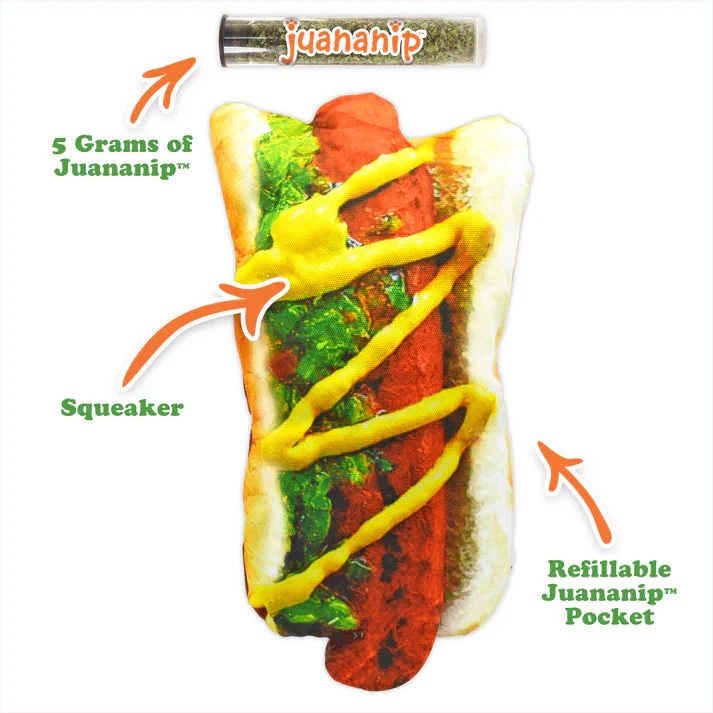 Doggijuana Get the Munchies Refillable Hot Dog Toy - Image 2