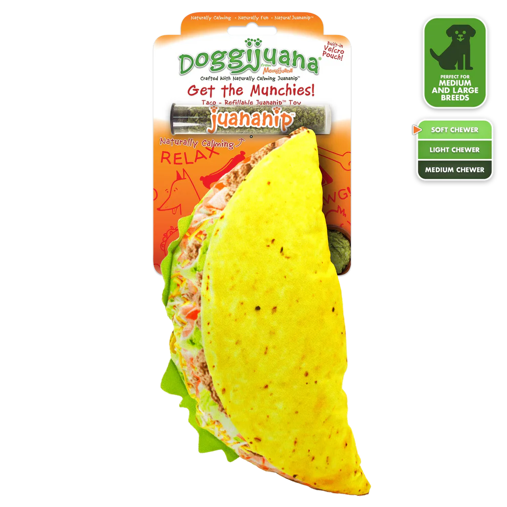 Doggijuana Get the Munchies Refillable Taco Toy