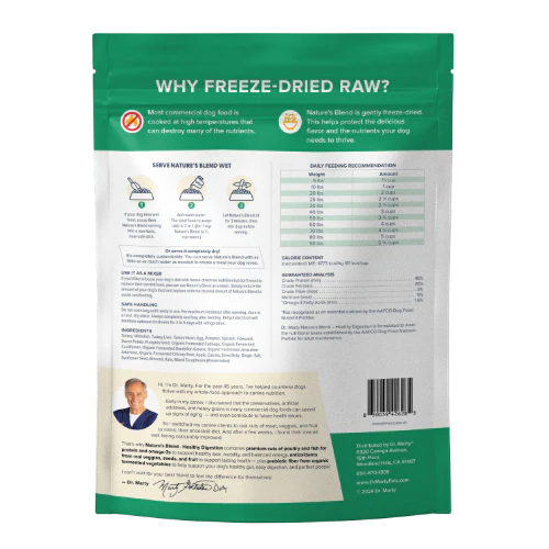 Dr. Marty Nature’s Blend Healthy Digestion Premium Freeze-Dried Raw Dog Food - Image 2