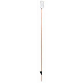 Driveway Marker, Oval Lens, Clear, 46-In.