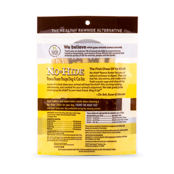 Earth Animal Peanut Butter No-Hide® STIX - Image 2