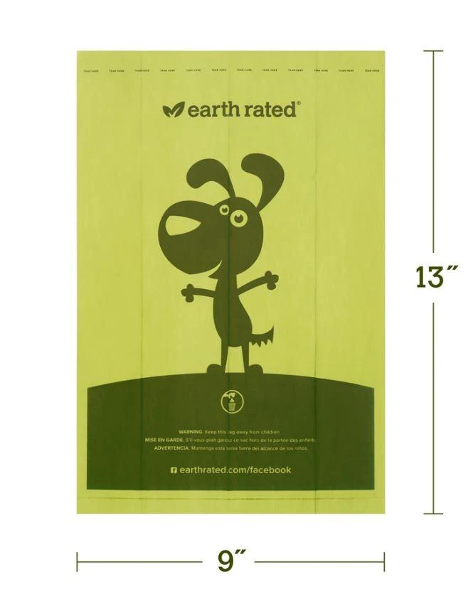 Earth Rated Poop Bags Lavender Scented Refill Rolls - Image 3