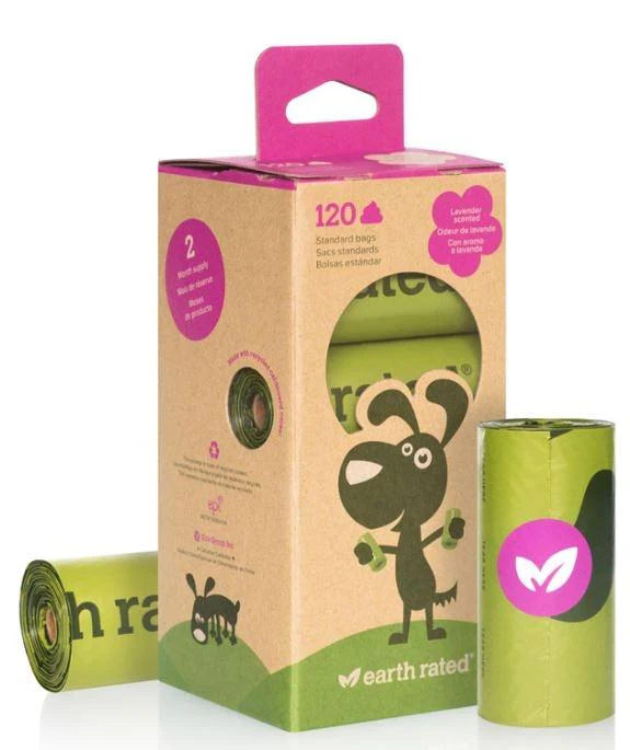 Earth Rated Poop Bags Lavender Scented Refill Rolls - Image 4
