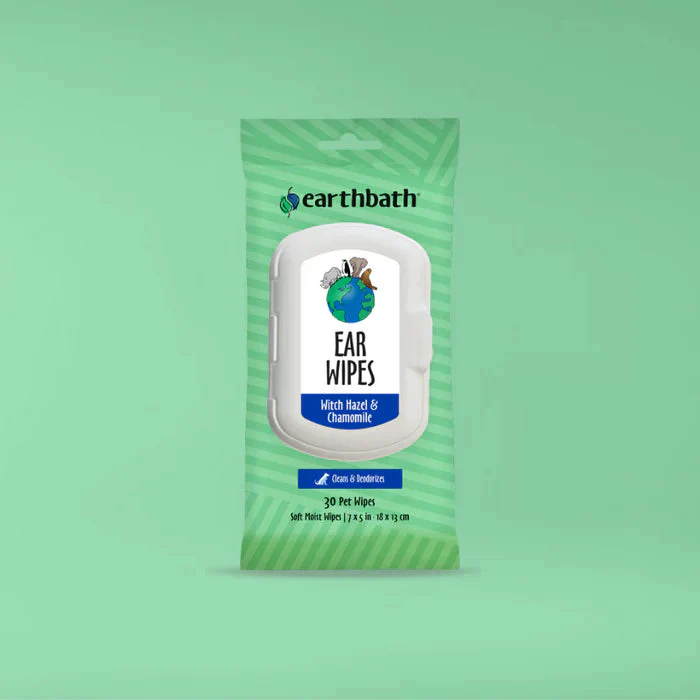 Earthbath Ear Wipes with Witch Hazel & Chamomile for Dogs and Cats - Image 2