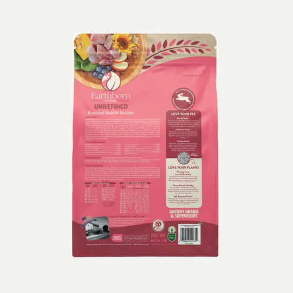Earthborn Holistic Unrefined Roasted Rabbit Recipe Dry Dog Food - Image 3
