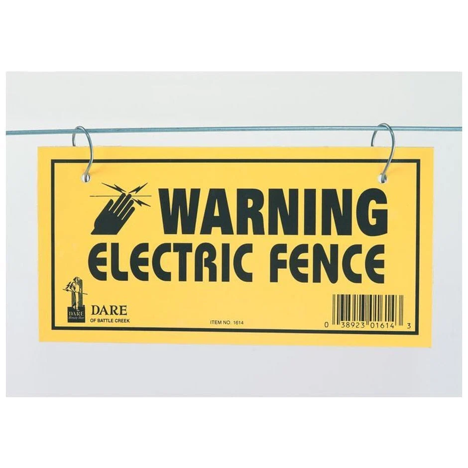 ELECTRIC FENCE WARNING SIGN