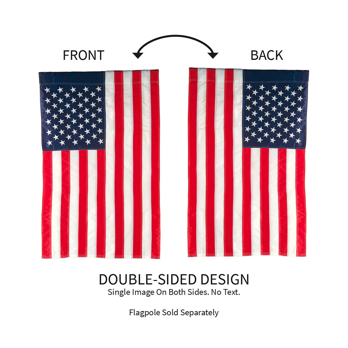 Evergreen American Garden Applique Flag - Image 3