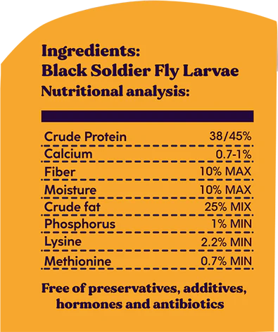Forager's Feed Whole Dried Black Soldier Fly Larvae - Image 2