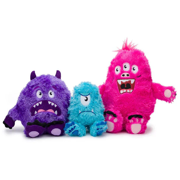 Fabdog Fluffy Small Blue Monster Dog Toy - Image 2