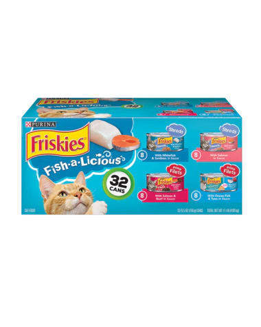 Friskies Fish a Licious Wet Cat Food Variety Pack