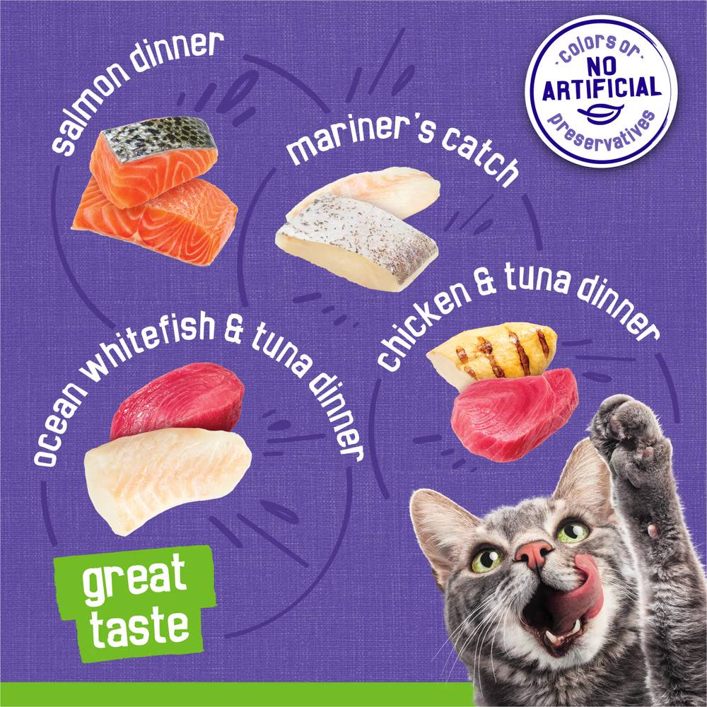 Friskies Seafood & Chicken Paté Favorites Wet Cat Food 40 Ct Variety Pack - Image 2