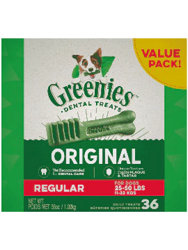 Greenies Original Regular Size Dog Dental Treats