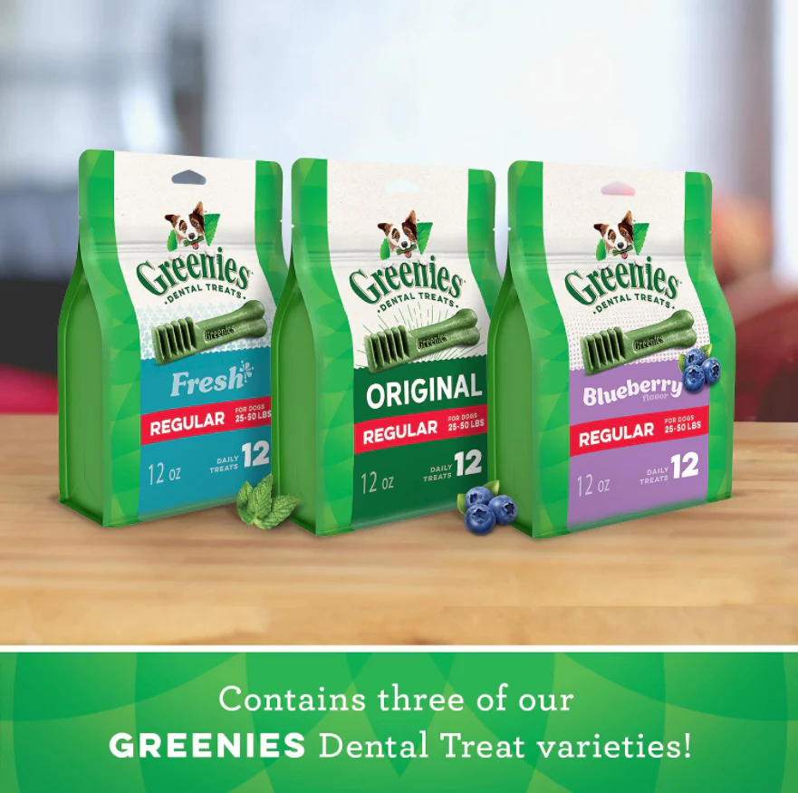 Greenies Regular Three Flavor Variety Pack Dental Dog Treats - Image 2
