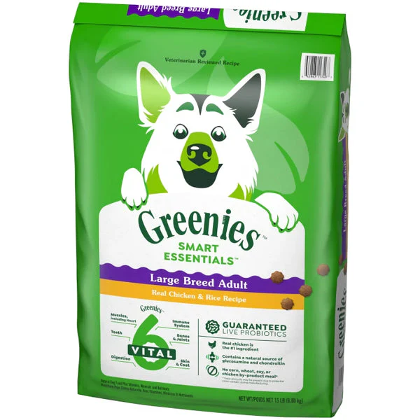 Greenies Smart Essentials Adult Large Breed Protein Dry Dog Food Real Chicken & Rice - Image 2