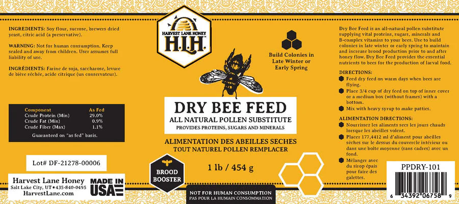 Harvest Lane Honey Dry Bee Feed - Image 2