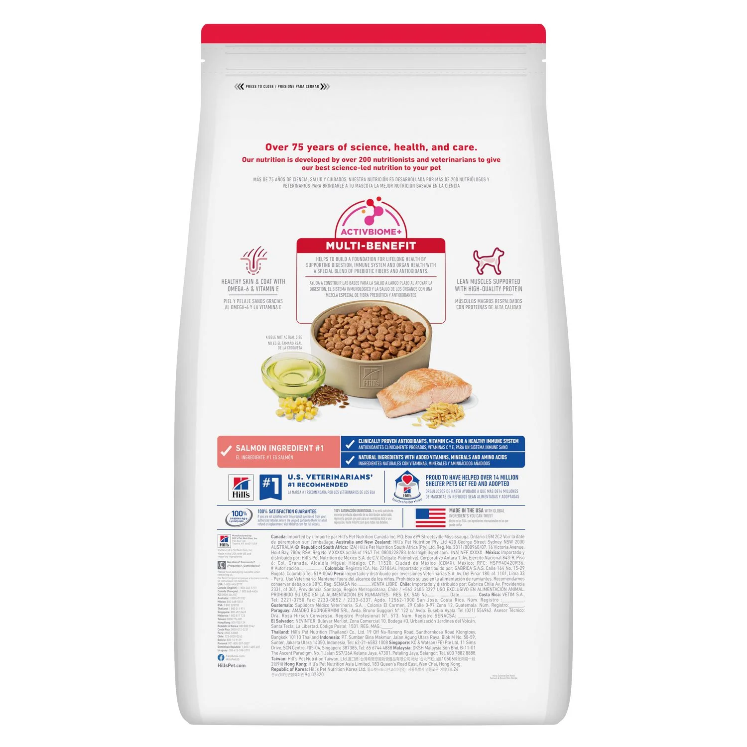 Hill's Science Diet Adult Salmon & Brown Rice Recipe Dog Food - Image 2