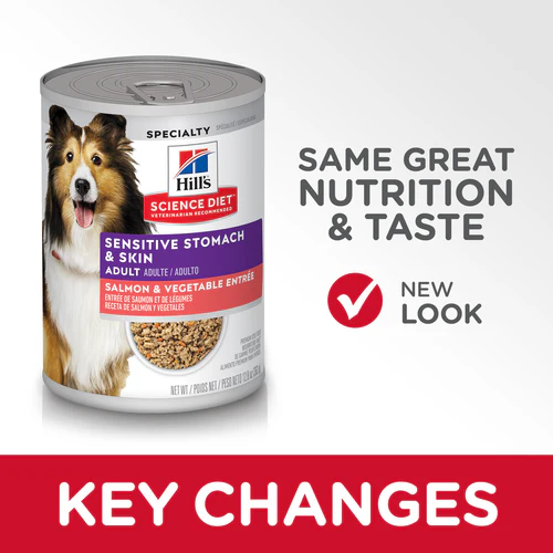 Hill's® Science Diet® Adult Sensitive Stomach & Skin Salmon & Vegetable Entrée Wet Dog Food - Image 3